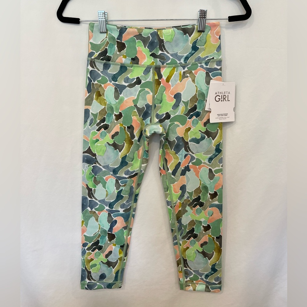 Athleta Girls High Rise Chit Chat Capri Size XL/14 NWT